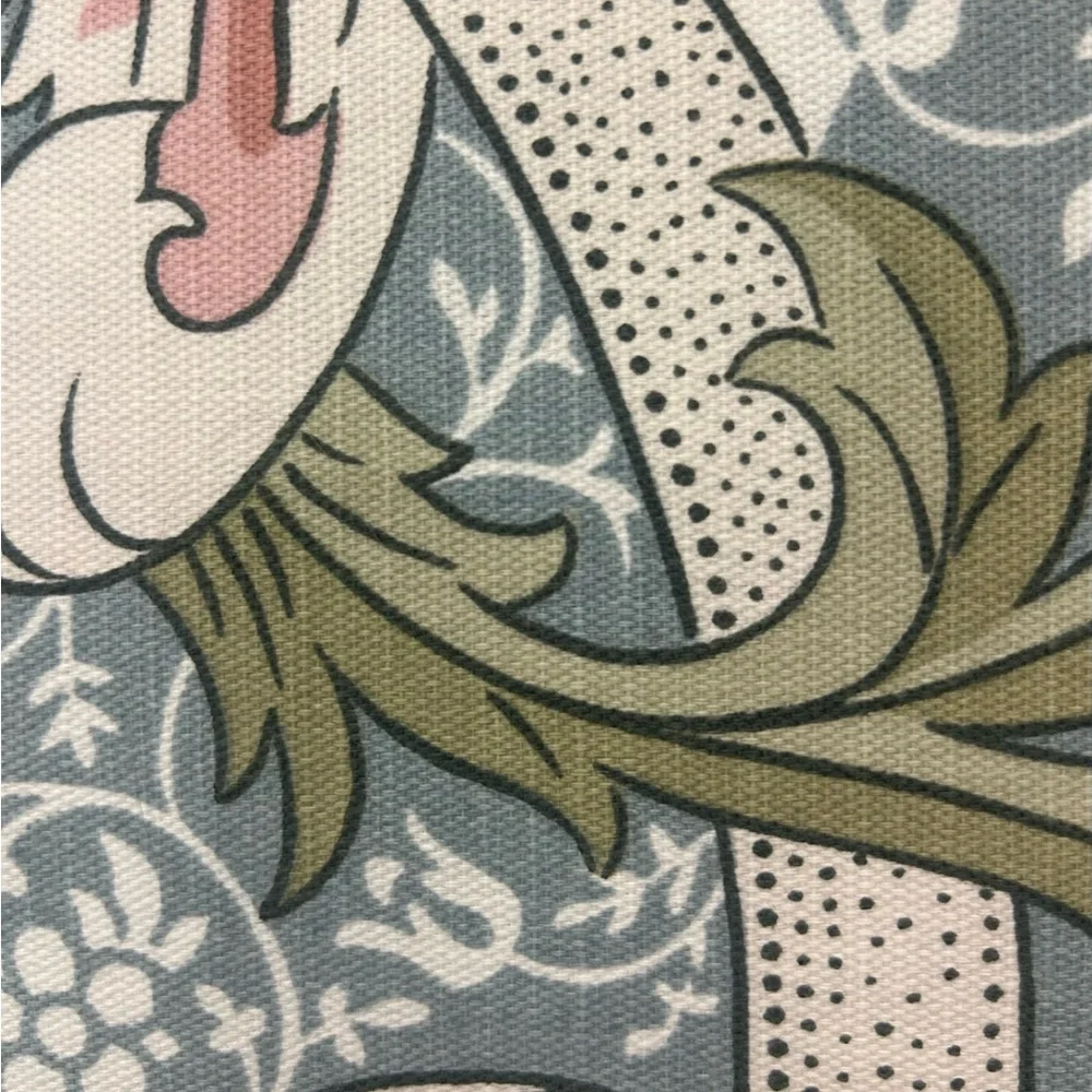 William Morris & Co Shower Curtain CRAY Blue Pink Green 72x72